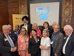 Visitors together with IP Singh
